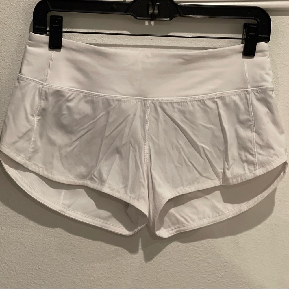 Lululemon white athletic shorts size 4